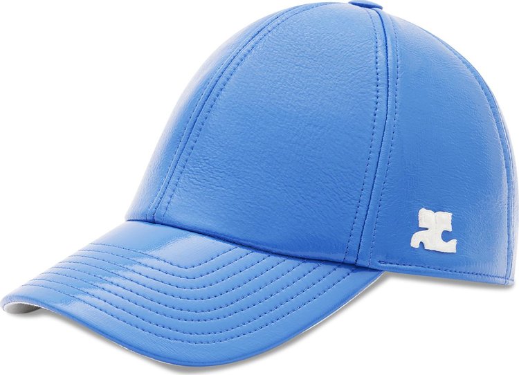 Courrèges Signature Vinyl Cap 'Blue'