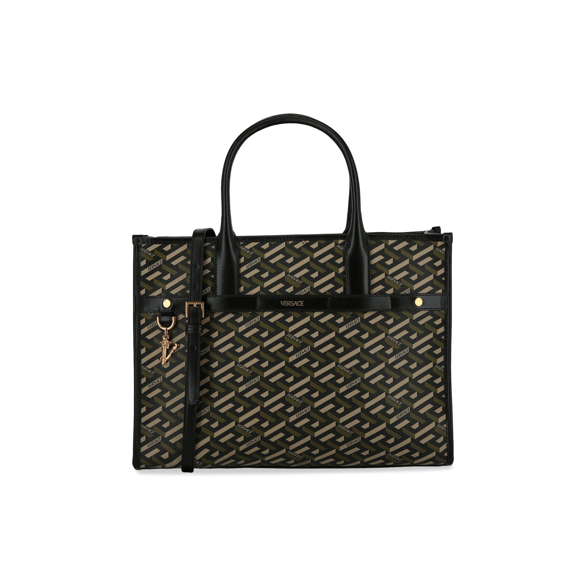 Buy Versace La Greca Signature Tote Bag 'Multicolor