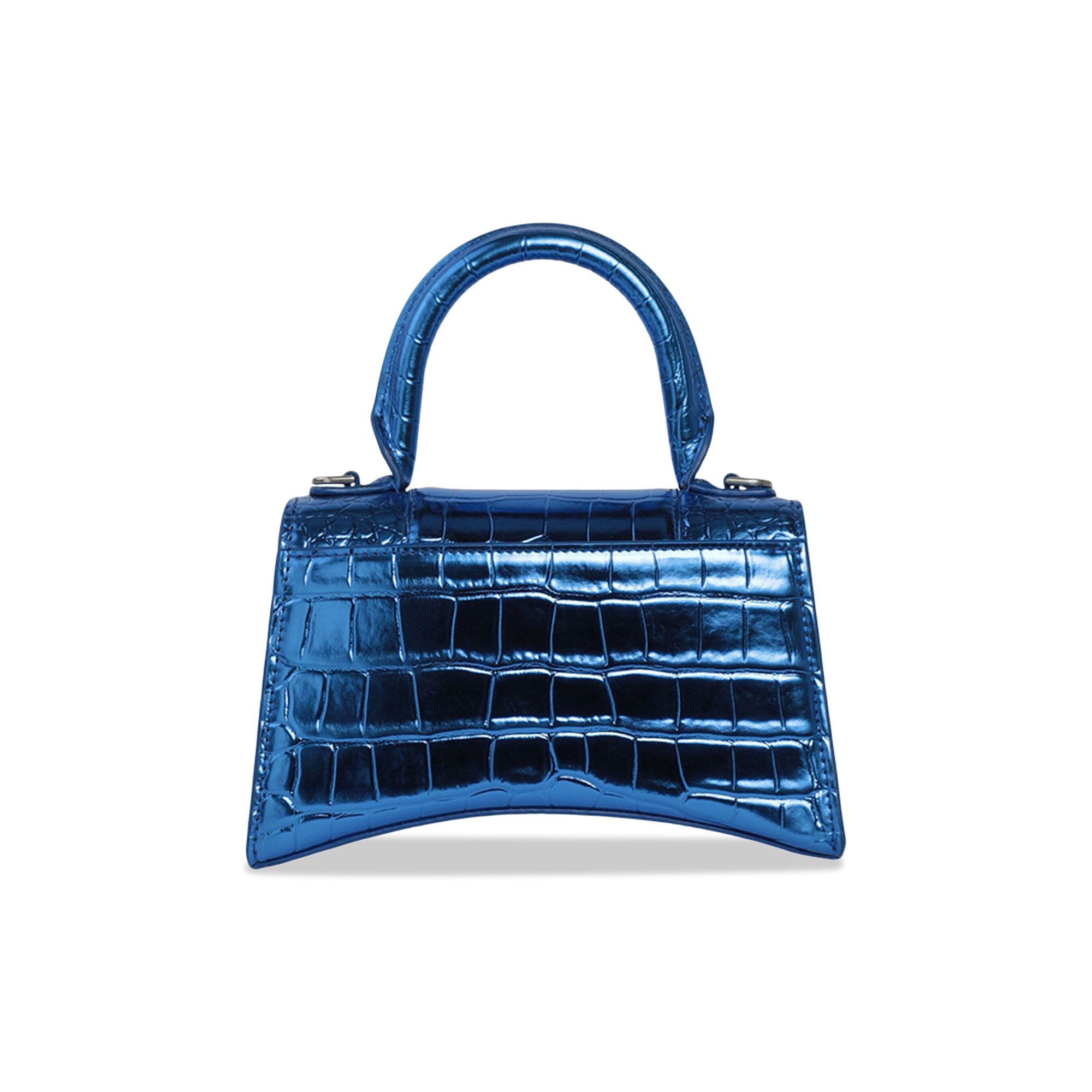 Buy Balenciaga Hourglass XS Croc Embossed Top Handle Bag