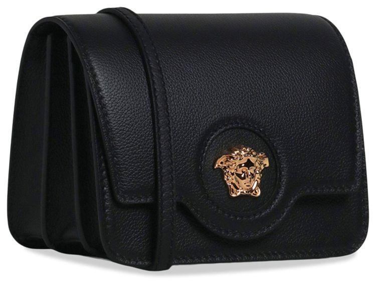 Versace La Medusa Shoulder Bag Black