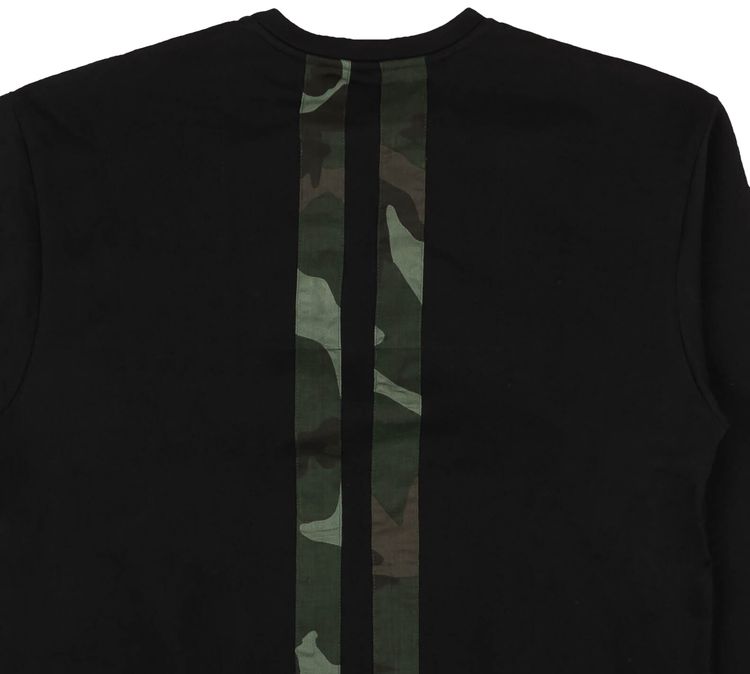 Pyer Moss Camo Stripes Crewneck Sweatshirt Black
