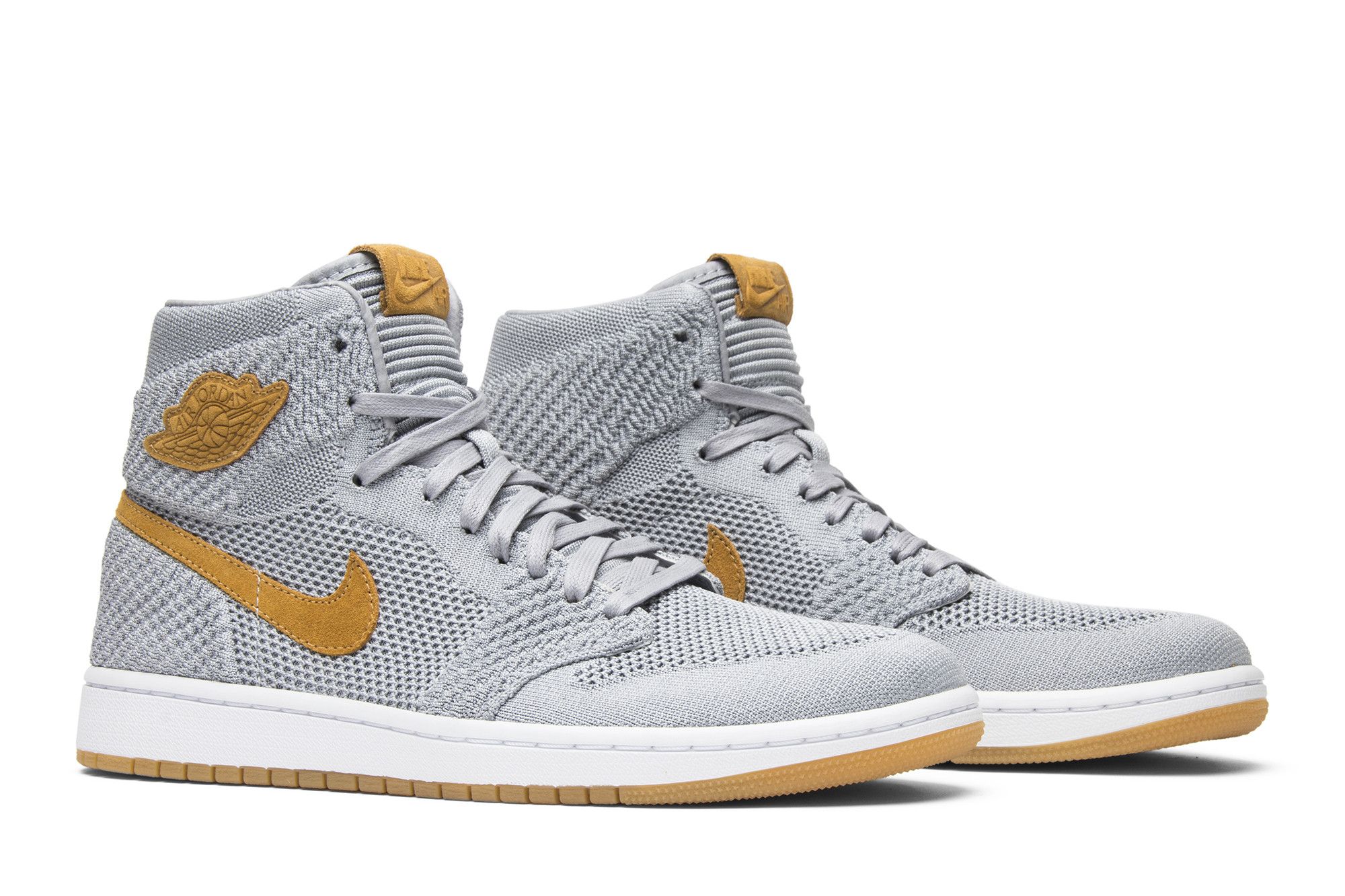 Buy Air Jordan 1 Retro High OG Flyknit Wolf Grey 919704 025 GOAT