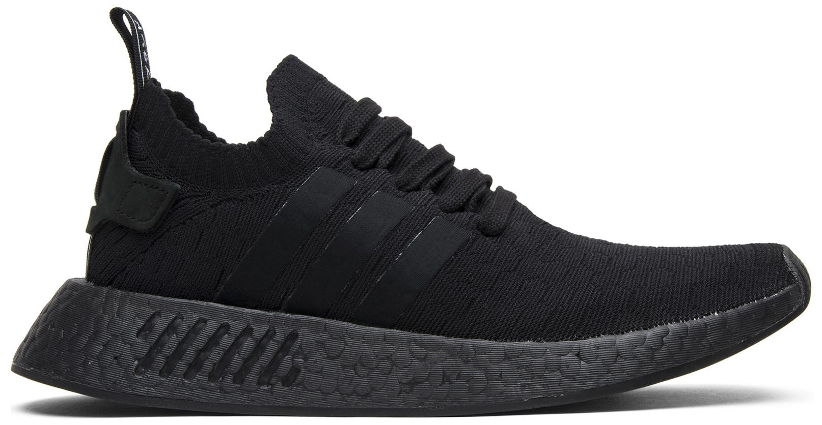 nmd r2 primeknit triple black