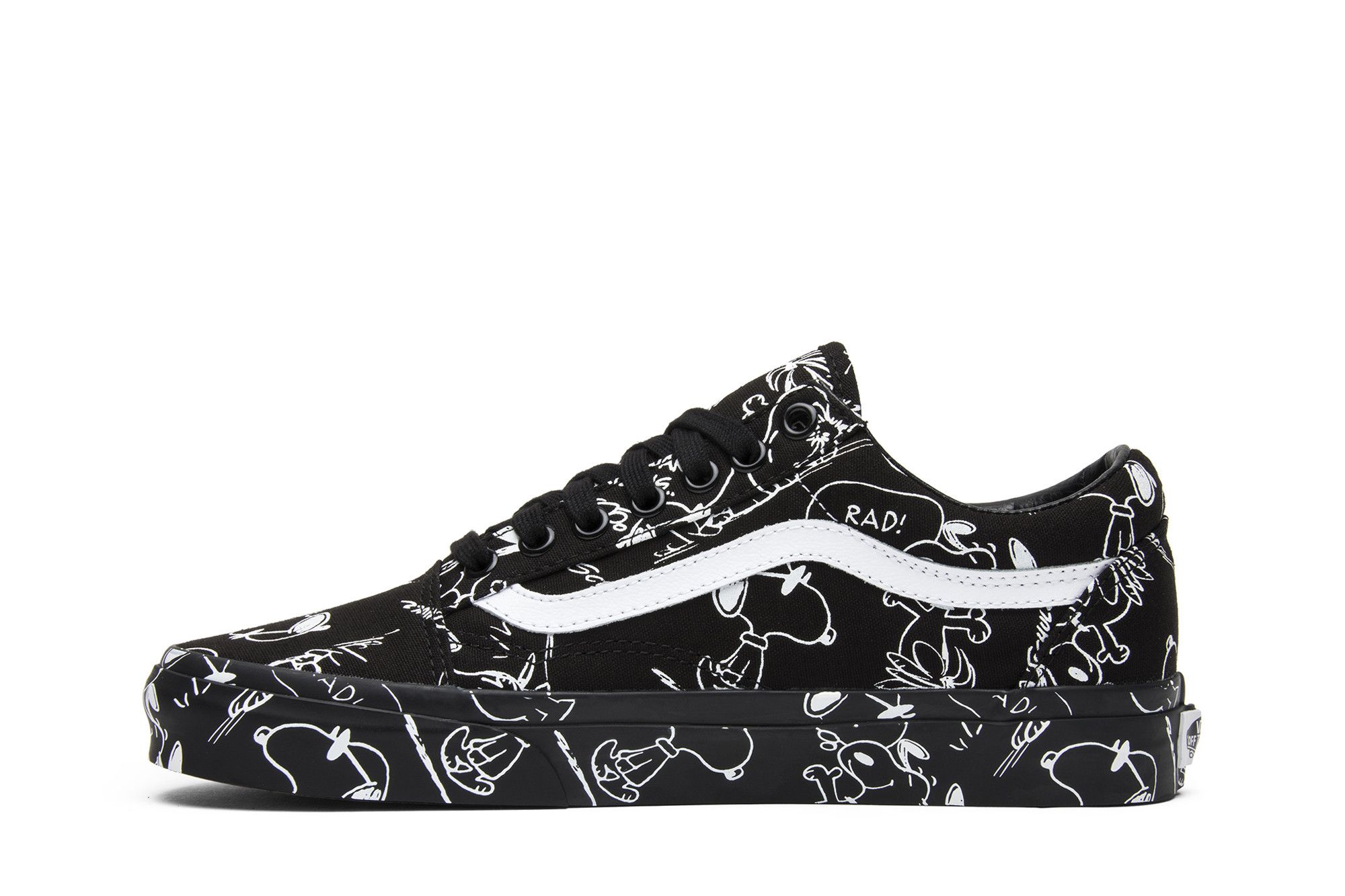 Black vans x peanuts shop