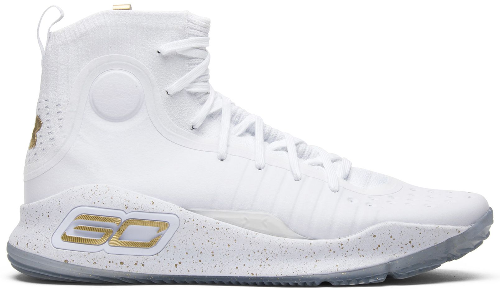 steph curry 4 white and gold