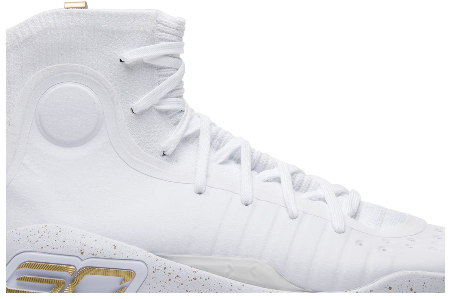 steph curry 4 white and gold