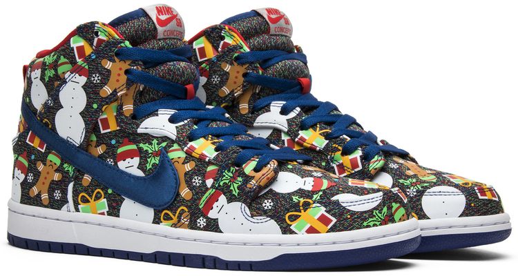 Concepts x Nike SB Dunk Pro High Ugly Christmas Sweater 2017