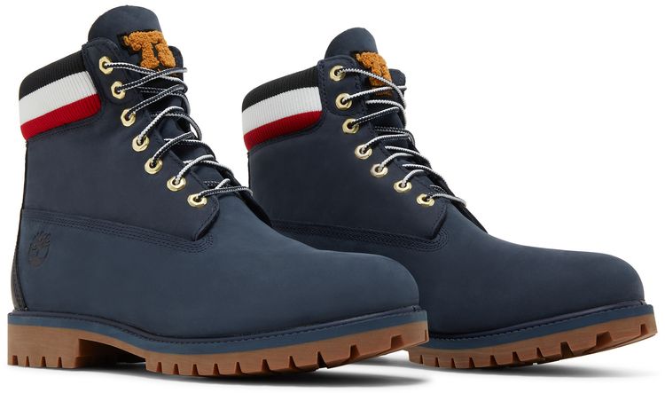 Timberland 6 Inch Heritage Warm Lined Boot Navy Red