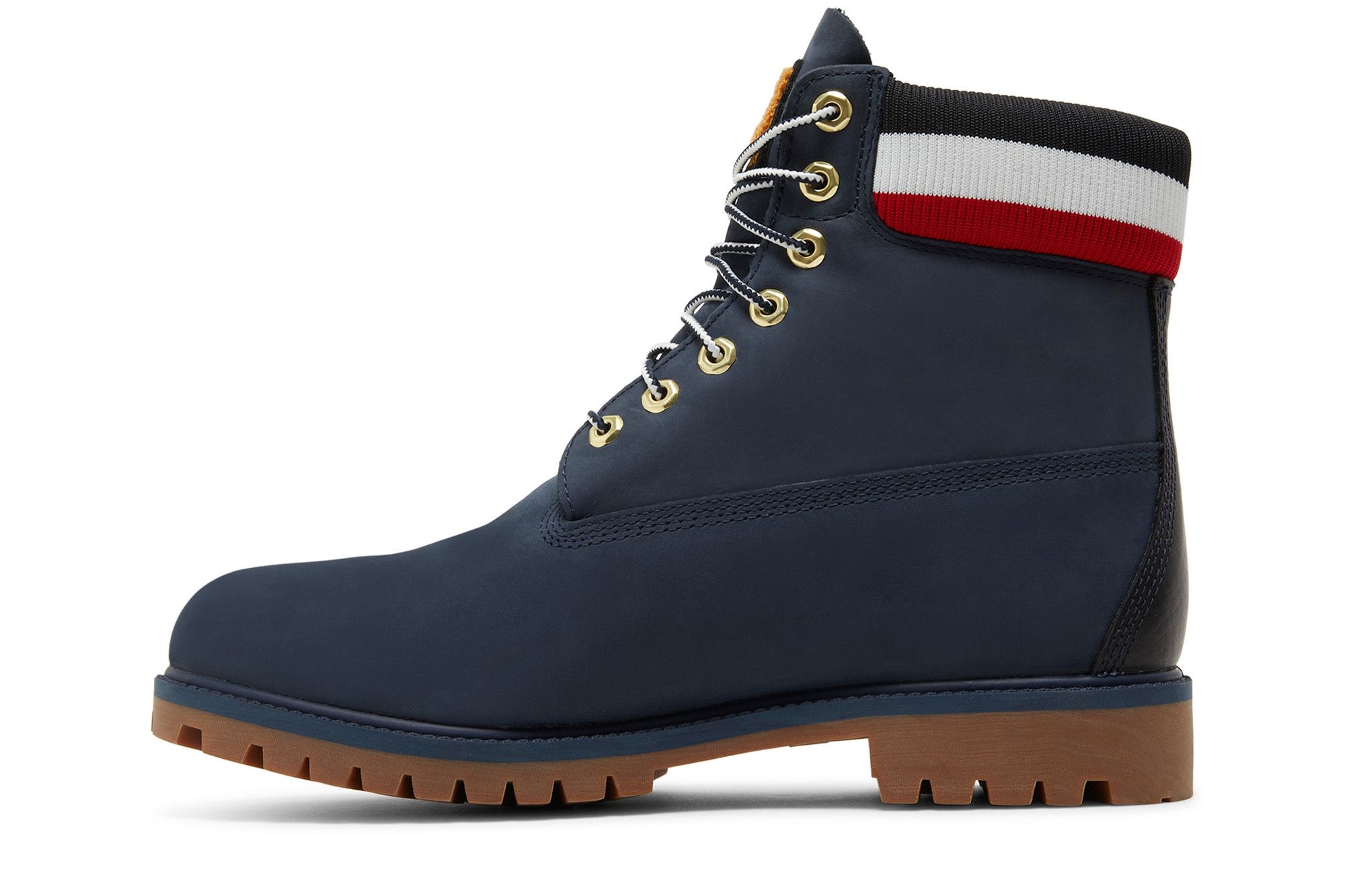 Blue and red timbs shop