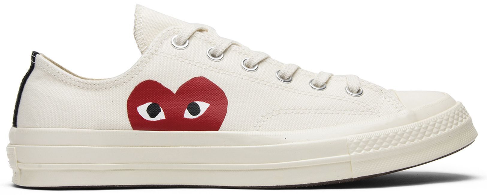comme des garçons play men's chuck taylor 1970s sneakers