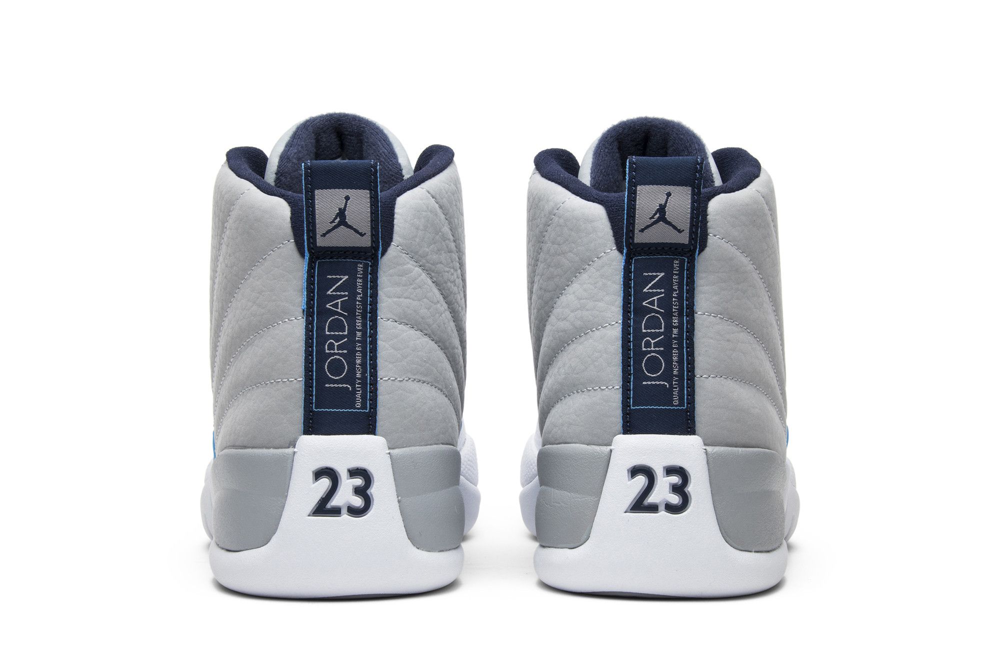 Jordan 12 retro grey university blue top