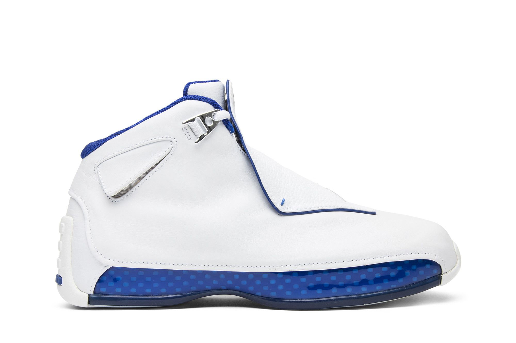 Buy Air Jordan 18 OG White Sport Royal 2003 305869 101 GOAT