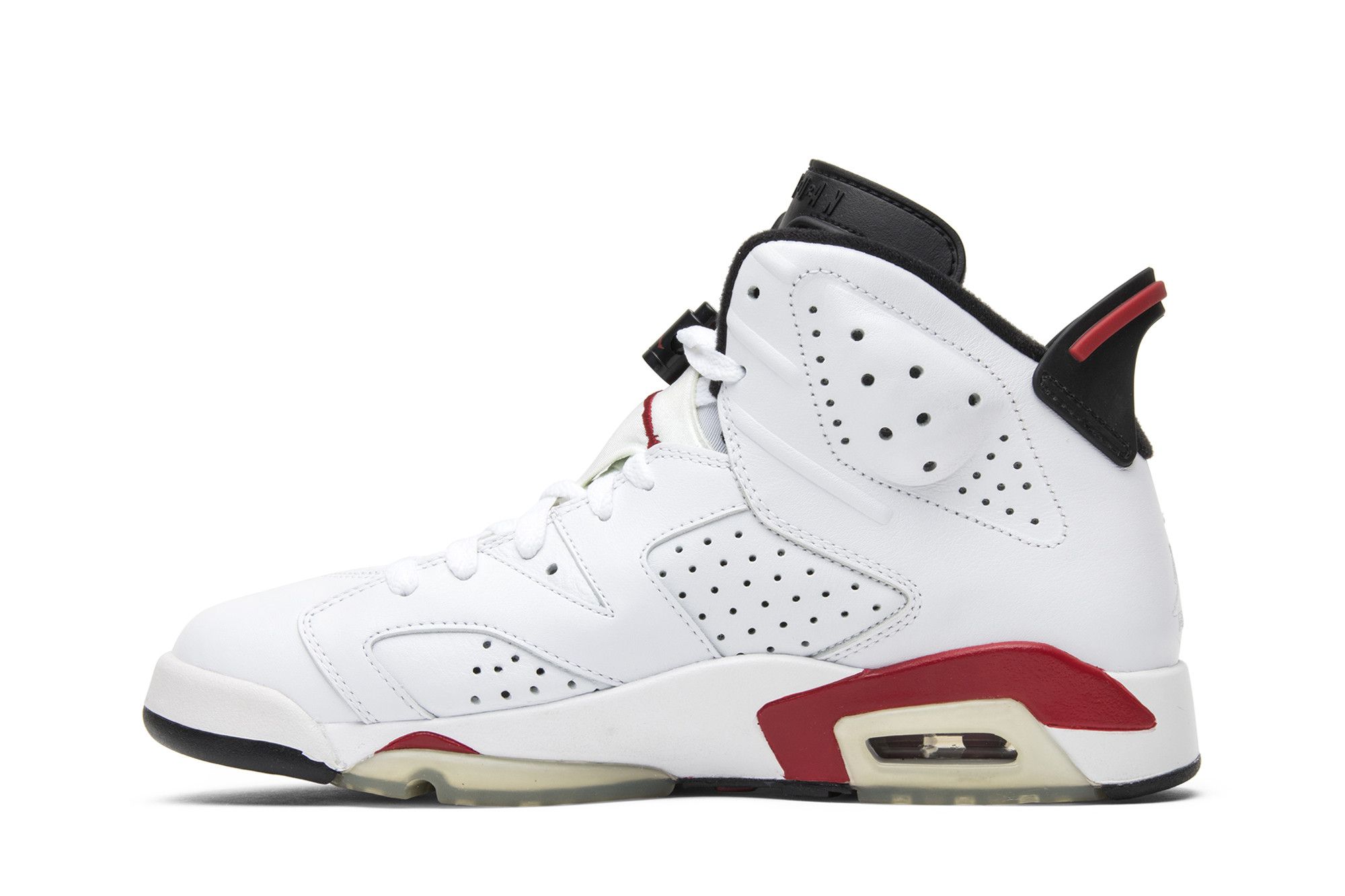 Air Jordan 6 Retro 赤白黒 4Y Nike Air Jordan 6 Retro Carmine Red White GS Size 7 Y