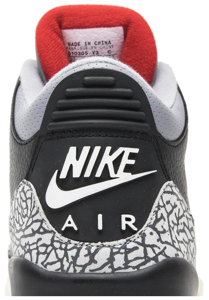 Air Jordan 3 Retro Black Cement 2001