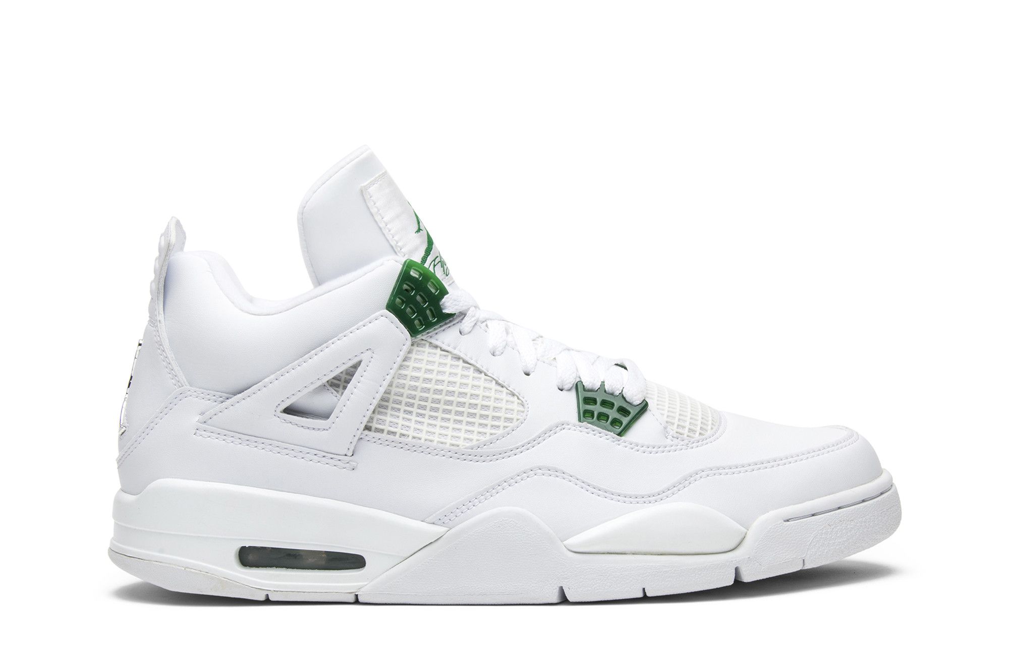 Air jordan 4 white and green clearance