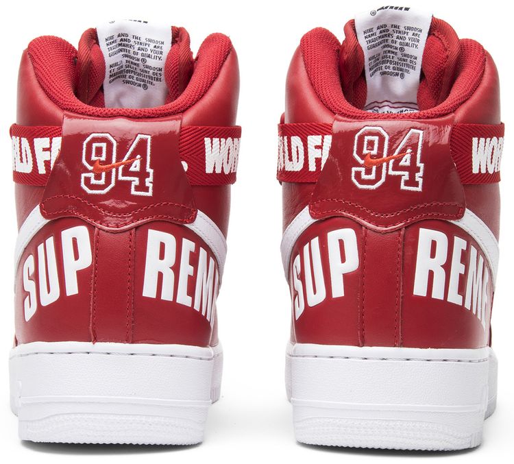 Nike Supreme x Air Force 1 High SP Red