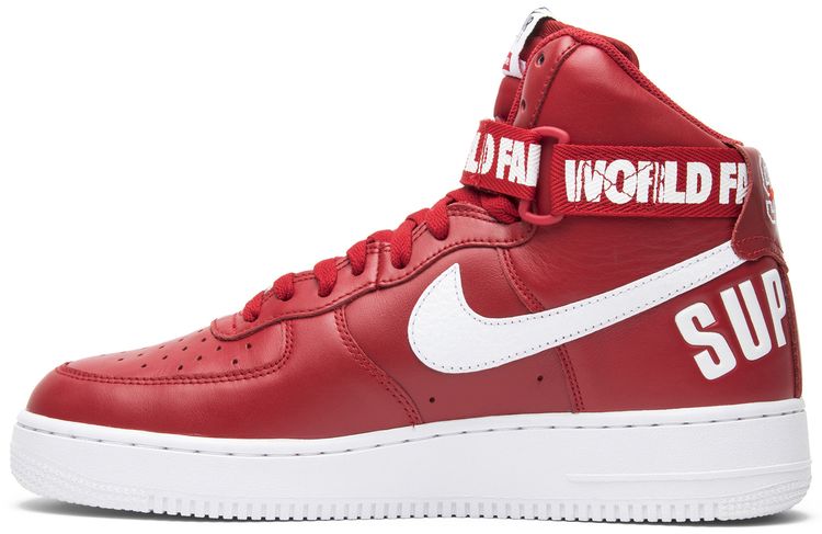 Nike Supreme x Air Force 1 High SP Red