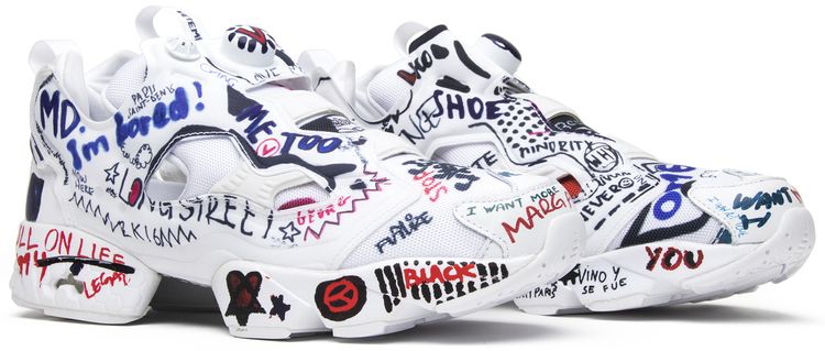 Vetements x Reebok InstaPump Fury Graffiti White