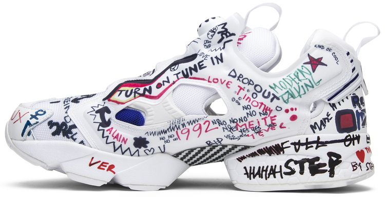 Vetements x Reebok InstaPump Fury Graffiti White
