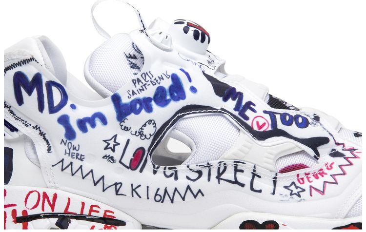 Vetements x Reebok InstaPump Fury Graffiti White