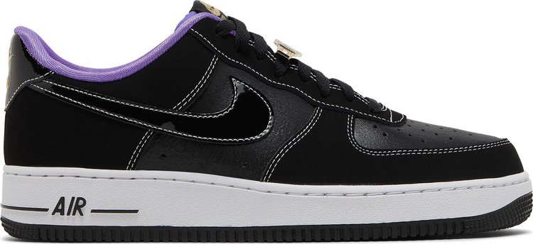 Buy Air Force 1 Low '07 LV8 EMB 'World Champ - Lakers' - DR9866 001 - Black