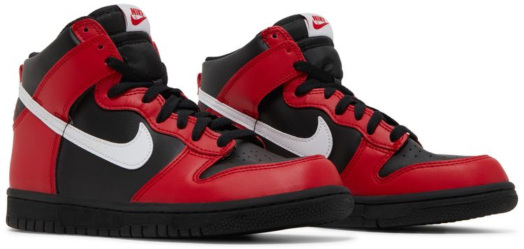 Nike Dunk High GS Black University Red