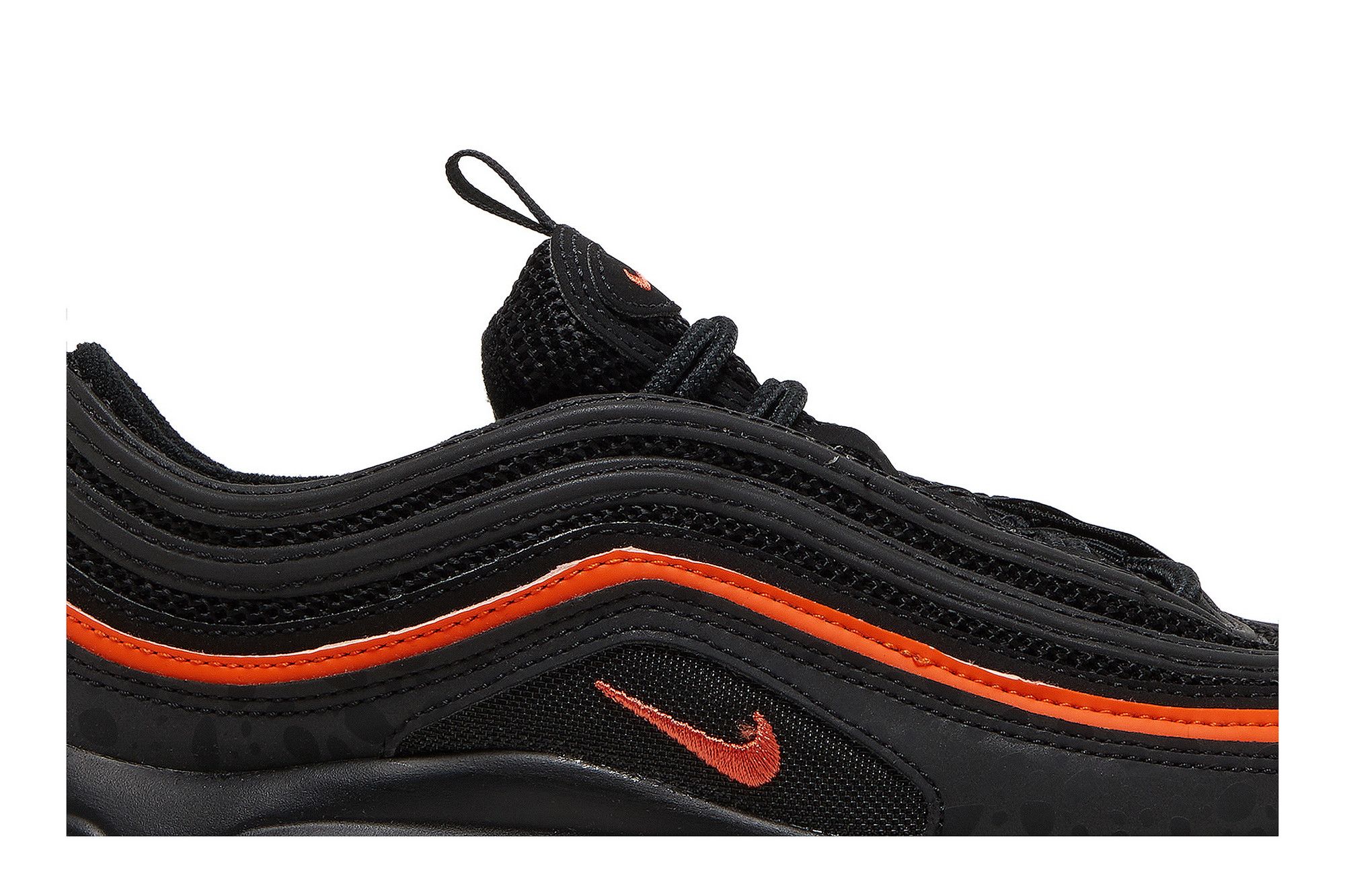 Black and orange nike 97 online