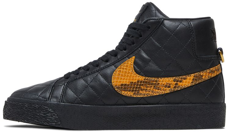 Supreme x Nike Zoom Blazer Mid QS SB Black Snakeskin