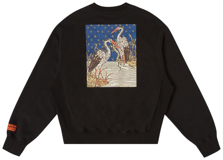 Heron Preston Medieval Heron Crew BlackWhite