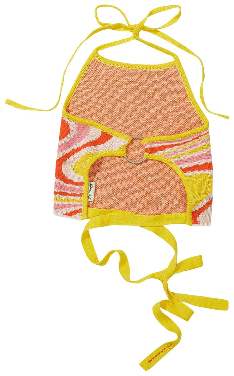 Andersson Bell Halter Knit Top LemonPink