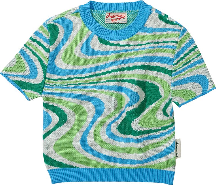 Andersson Bell Della Knit Top 'Blue/Green'