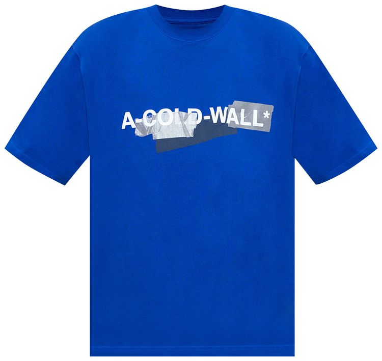 A Cold Wall Strata T Shirt Cobalt Blue