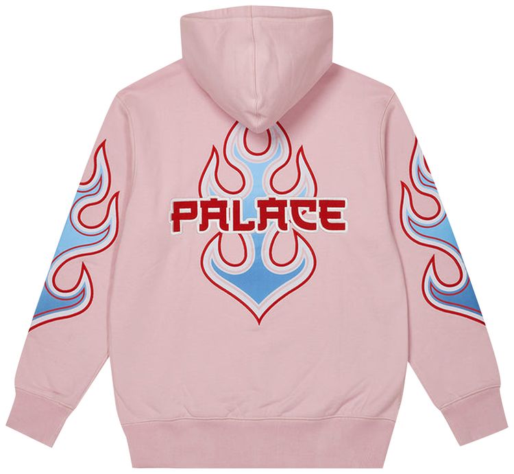 Palace Flame Zip Hood Pink