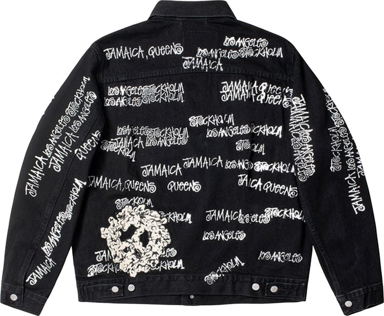 Stussy x Denim Tears x Our Legacy TTL Denim Jacket Black