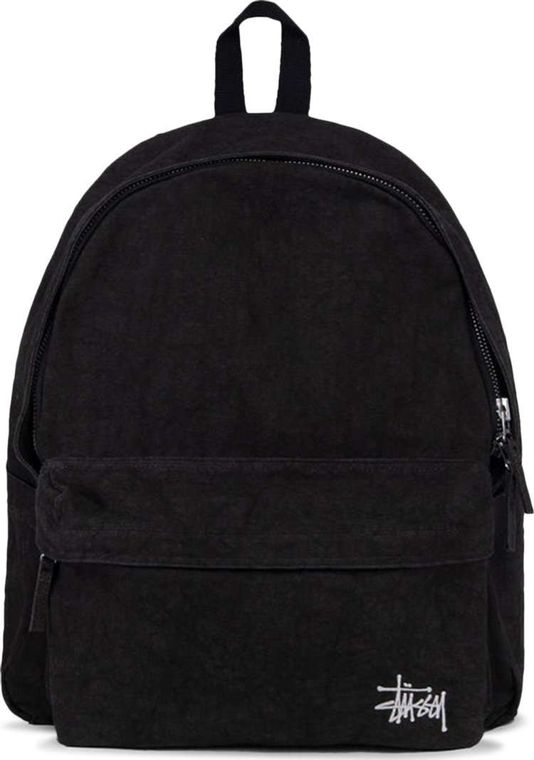 Stussy Canvas Backpack 'Washed Black'
