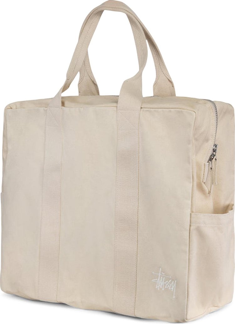 Stussy Canvas Flight Bag Natural