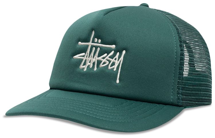 Stussy Big Basic Trucker Cap Dark Teal