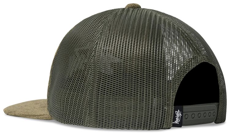 Stussy Corduroy Trucker Cap Green