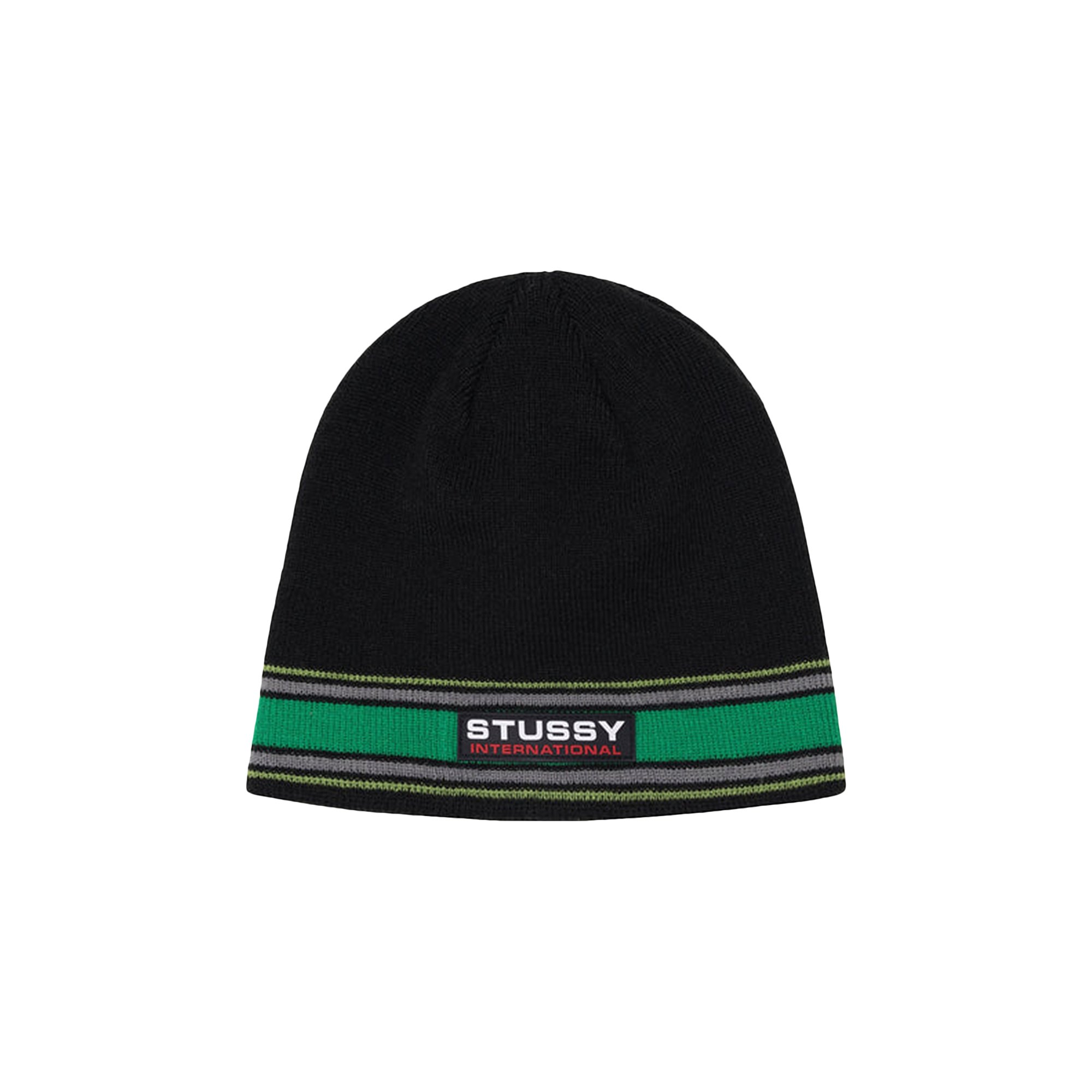 Buy Stussy Striped International Skull Cap 'Black' - 1321118 BLAC