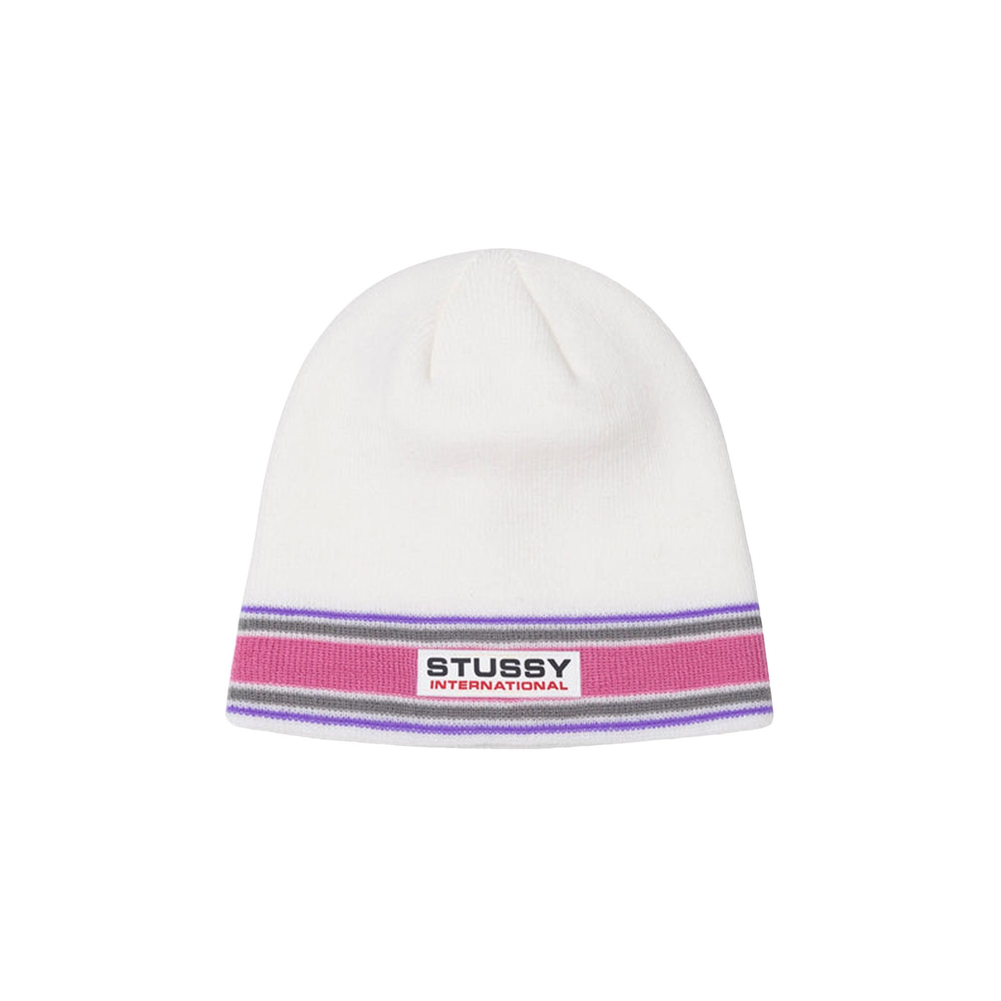 Buy Stussy Striped International Skull Cap 'White' - 1321118 WHIT