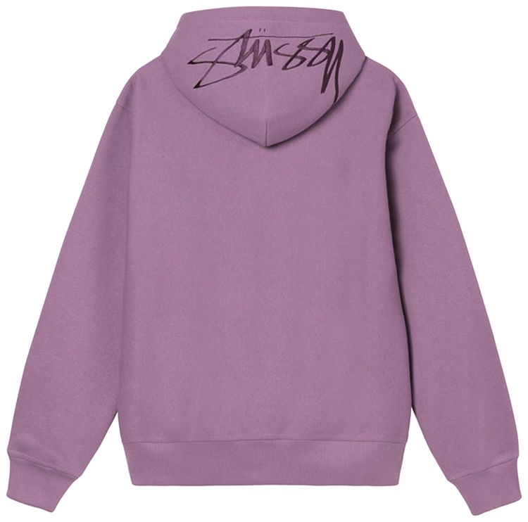 Stussy Back Applique Hoodie Orchid