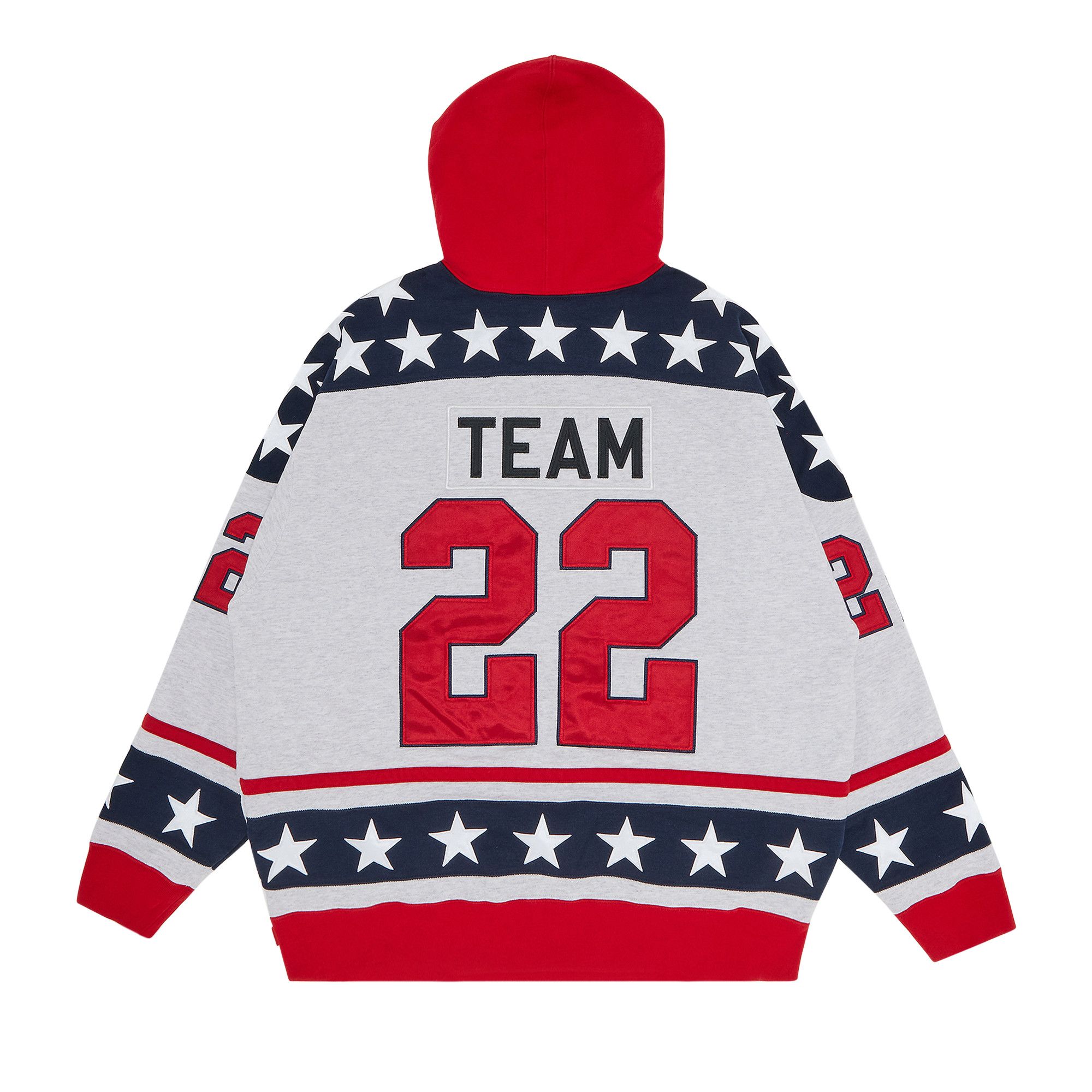 Buy Supreme Hockey Hooded Sweatshirt 'Ash Grey' - FW22SW42