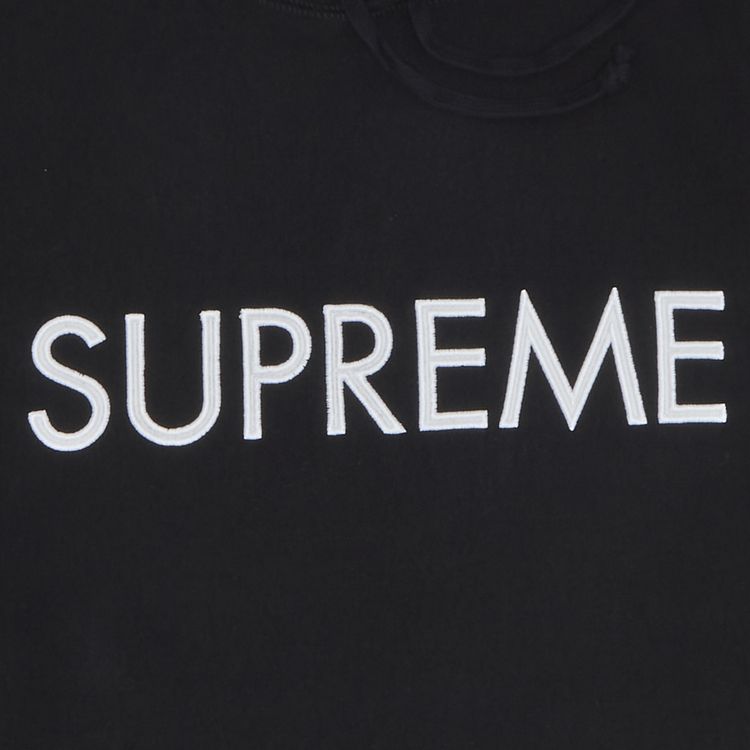 Supreme Capital Hooded Sweatshirt Black