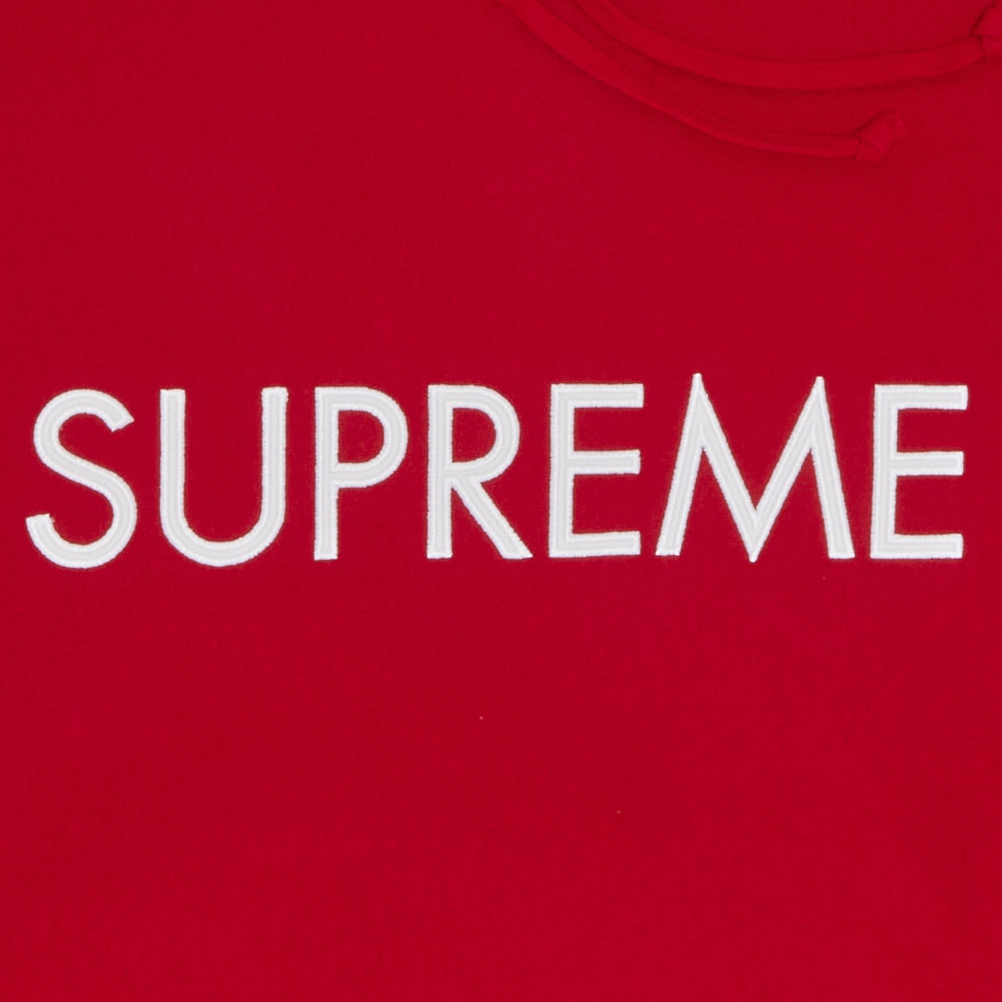 Buy Supreme Capital Hooded Sweatshirt 'Red' - FW22SW69 RED | GOAT