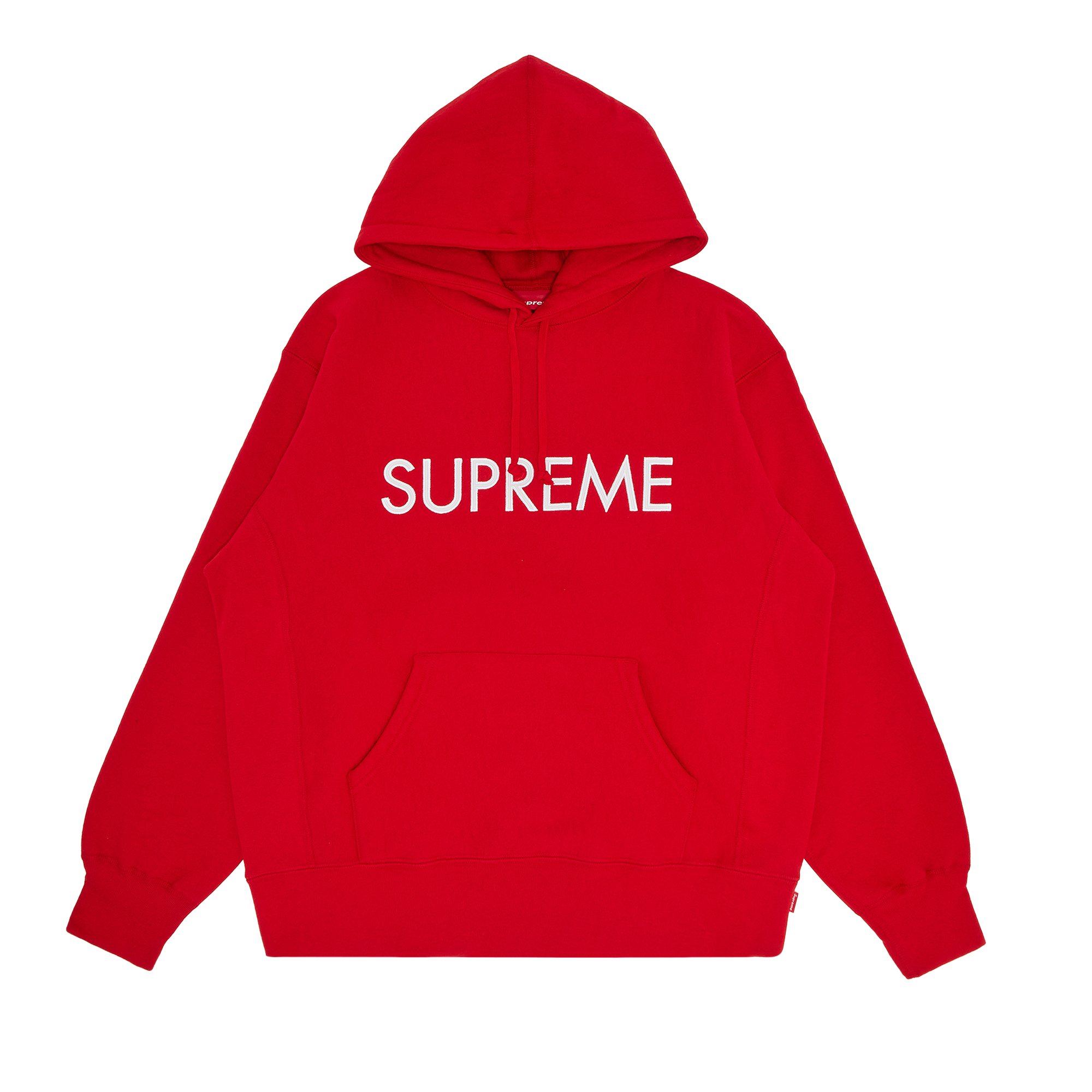 Buy Supreme Capital Hooded Sweatshirt 'Red' - FW22SW69 RED | GOAT