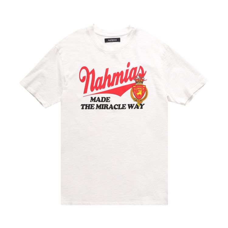Nahmias Miracle Way Motif Printed T Shirt White
