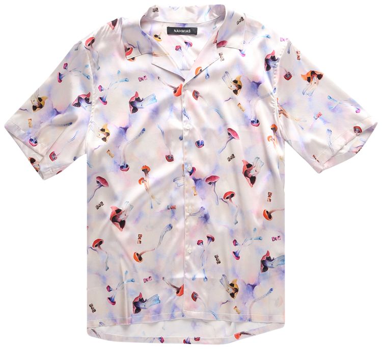 Nahmias Short Sleeve Psychedelic Printed Shirt Mushroom