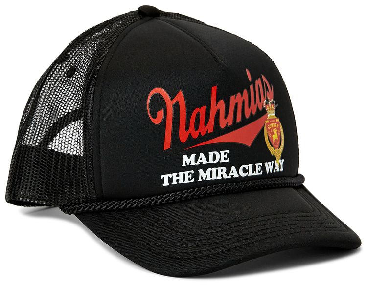 Nahmias Miracle Way Trucker Hat Black On Black