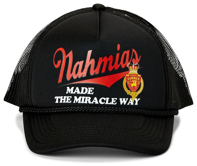 Nahmias Miracle Way Trucker Hat Black On Black