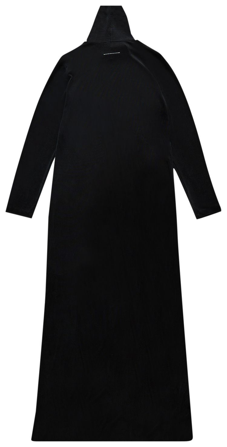 MM6 Maison Margiela Knitted Roll Neck Dress Black